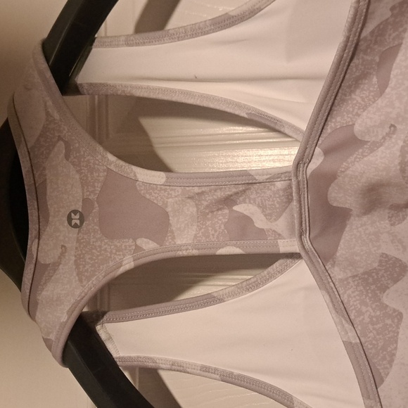 RBX Size L NWT White and gray army sports bar With Patted Bra Perfect 4 the gym - Picture 6 of 7